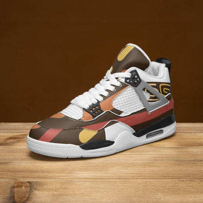 697. AJ4 Basketball Sneakers -White Sole