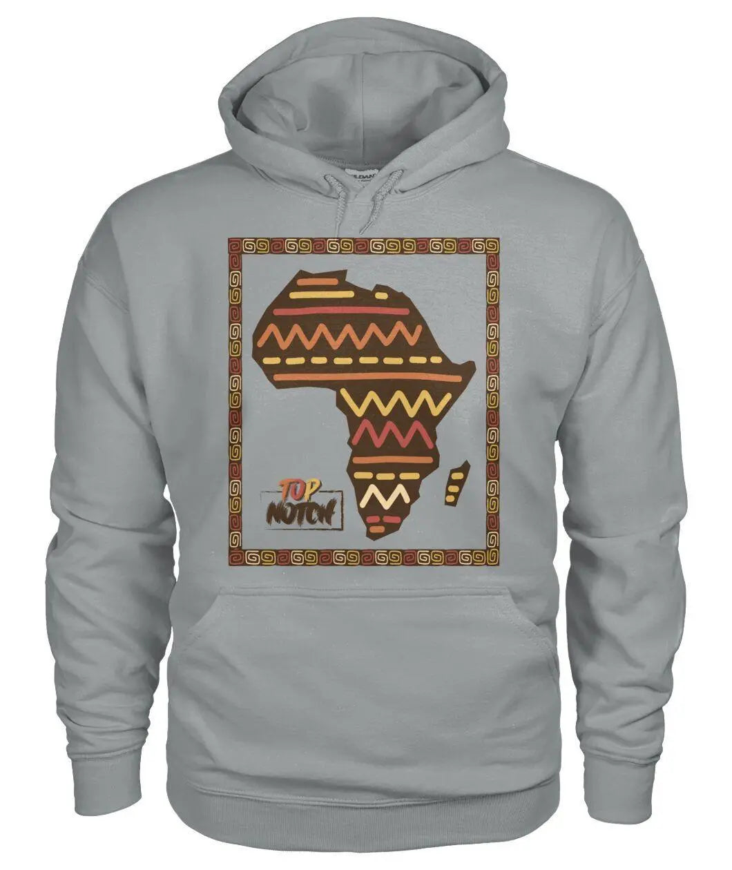 Custom designed unisex polyester cotton hoodies. Carefully designed high quality African artwork hoodies for African continent lovers, tourists and residents.