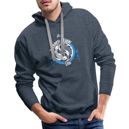 Men’s Premium Hoodie - heather denim