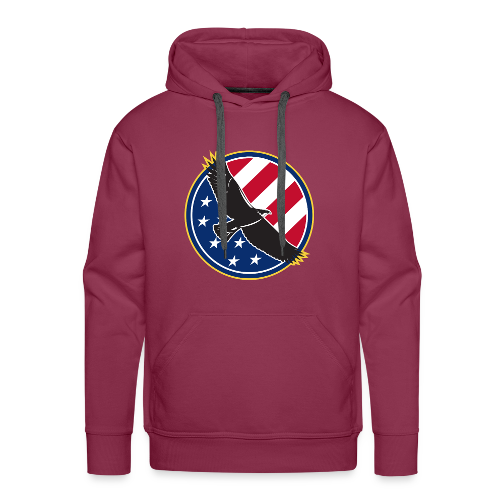 Top Notch Tops eagle hoodies focus on functionality and are ideal for various activities such as jogging, working out at the gym, or just lounging around. The lightweight fabric ensures breathability, allowing for optimal comfort and ease of movement during your workouts or daily routines- burgundy.