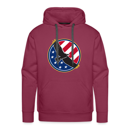 Top Notch Tops eagle hoodies focus on functionality and are ideal for various activities such as jogging, working out at the gym, or just lounging around. The lightweight fabric ensures breathability, allowing for optimal comfort and ease of movement during your workouts or daily routines- burgundy.