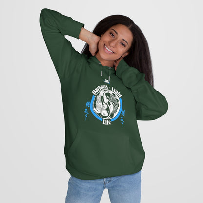 Embrace the sweater weather with this fleece-lined, warm, and comfy hooded sweatshirt. It is made of soft to touch fabric for that cozy toasty feeling. It features a spacious front pocket and is pre-shrunk to maintain shape for longer.