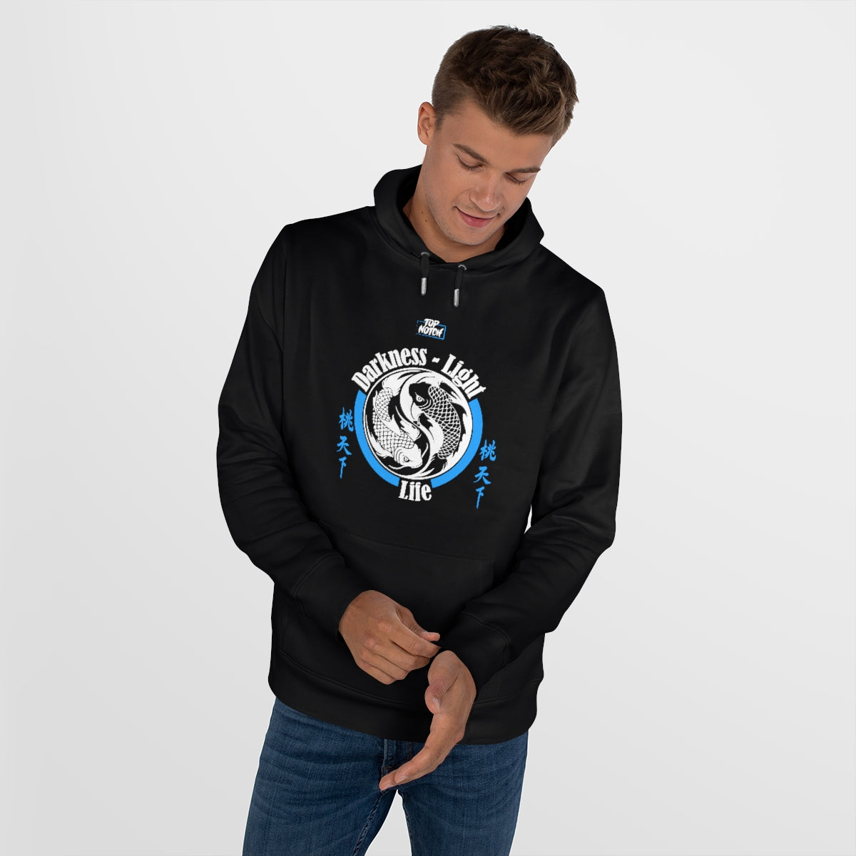 Embrace the sweater weather with this fleece-lined, warm, and comfy hooded sweatshirt. It is made of soft to touch fabric for that cozy toasty feeling. It features a spacious front pocket and is pre-shrunk to maintain shape for longer.