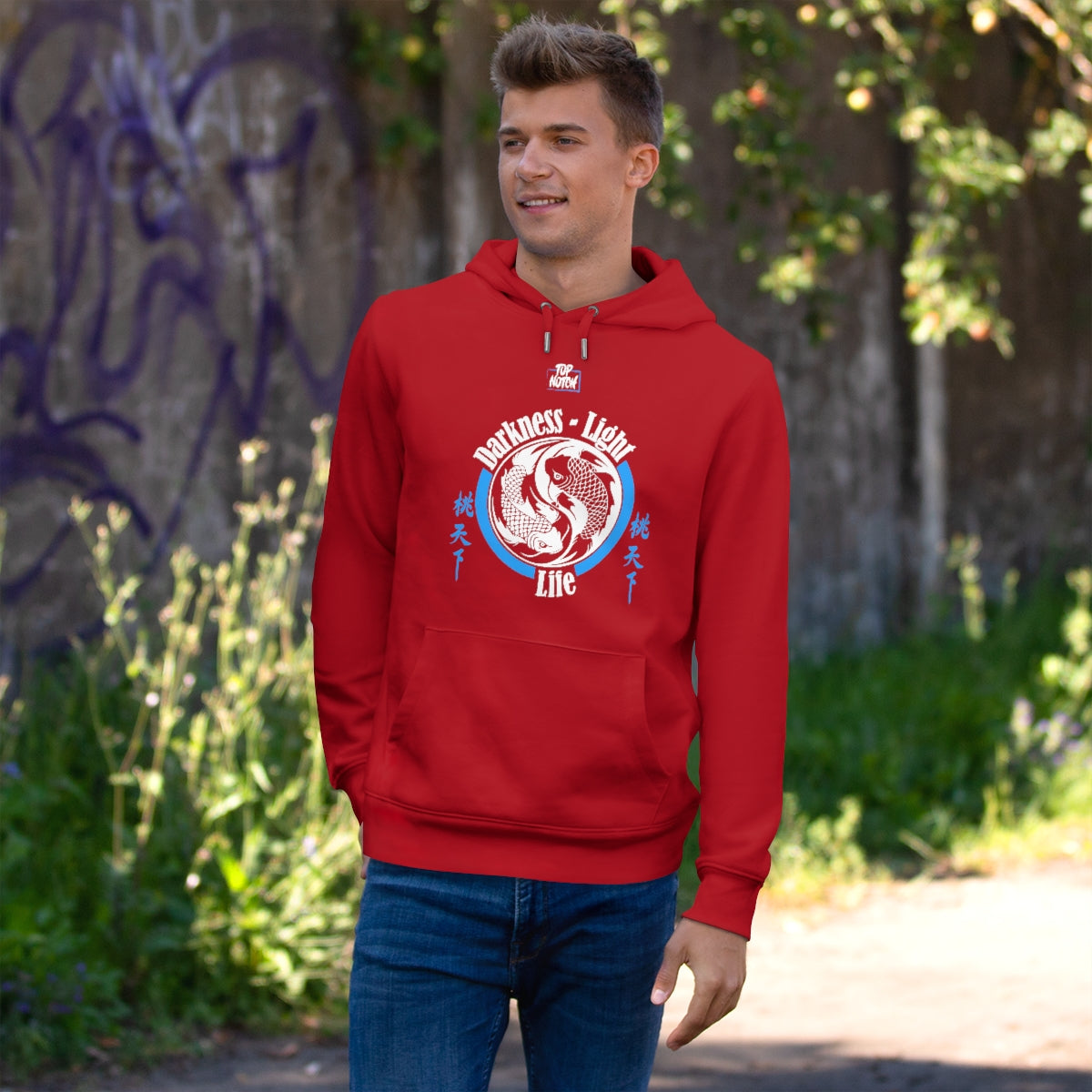 Embrace the sweater weather with this fleece-lined, warm, and comfy hooded sweatshirt. It is made of soft to touch fabric for that cozy toasty feeling. It features a spacious front pocket and is pre-shrunk to maintain shape for longer.