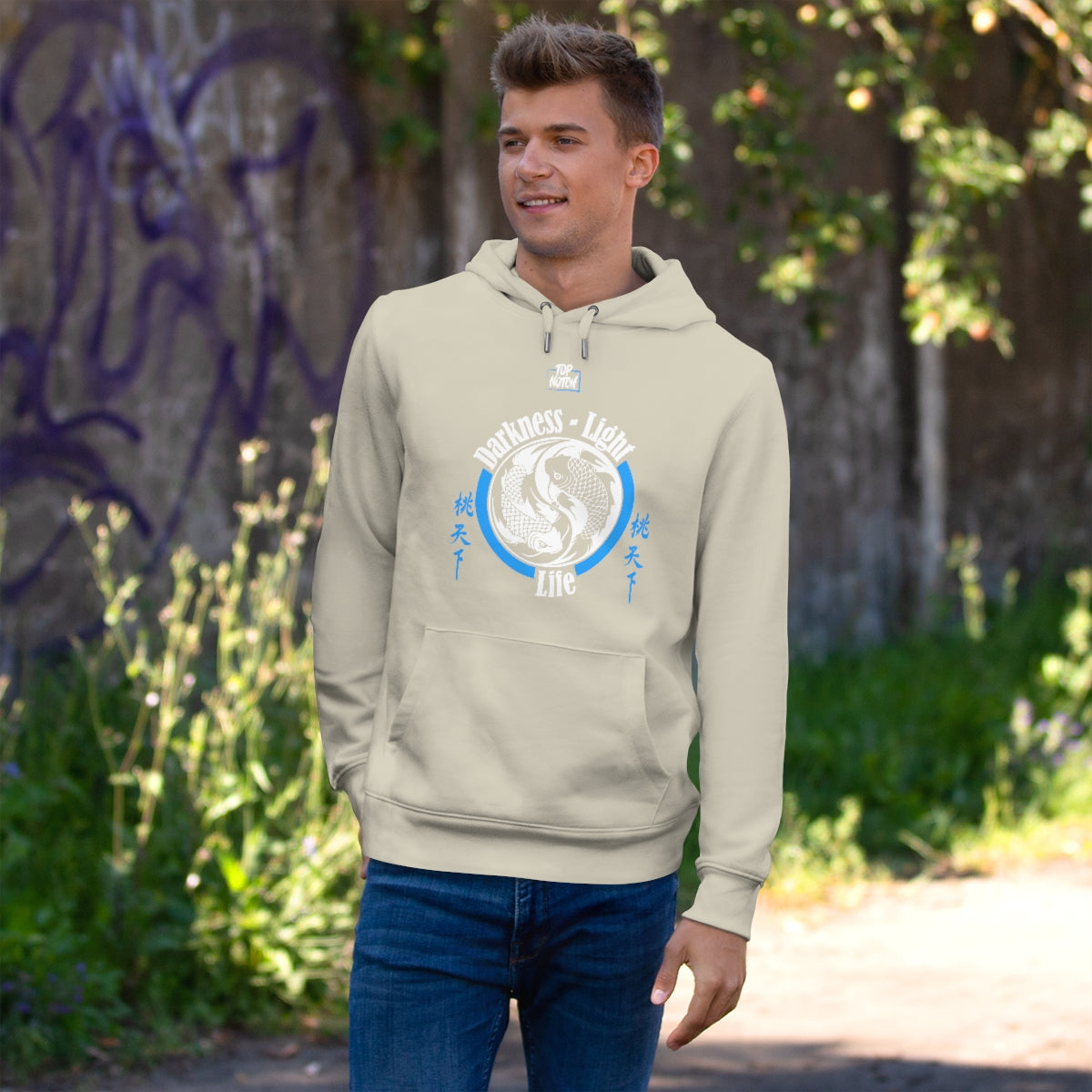 Embrace the sweater weather with this fleece-lined, warm, and comfy hooded sweatshirt. It is made of soft to touch fabric for that cozy toasty feeling. It features a spacious front pocket and is pre-shrunk to maintain shape for longer.