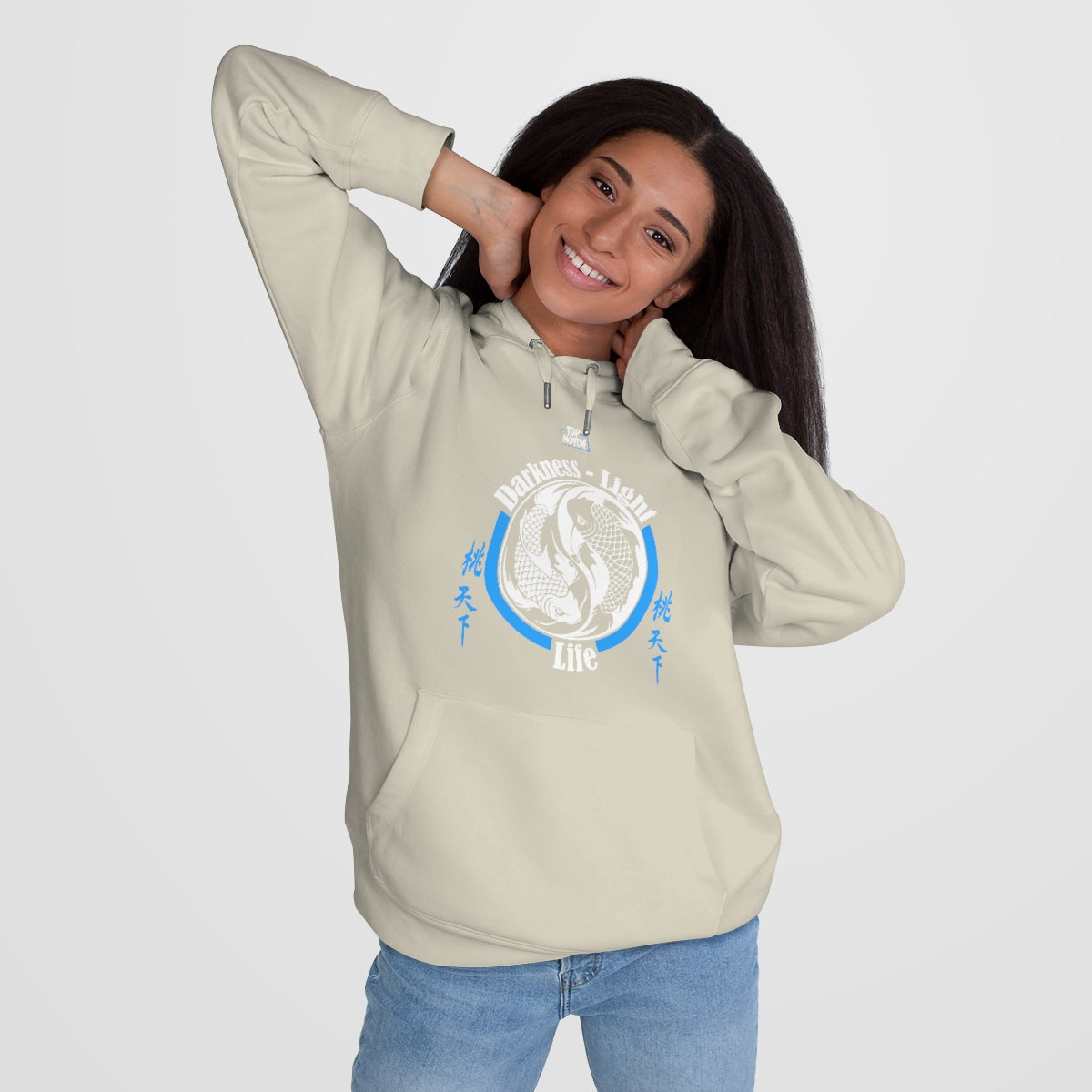 Embrace the sweater weather with this fleece-lined, warm, and comfy hooded sweatshirt. It is made of soft to touch fabric for that cozy toasty feeling. It features a spacious front pocket and is pre-shrunk to maintain shape for longer.