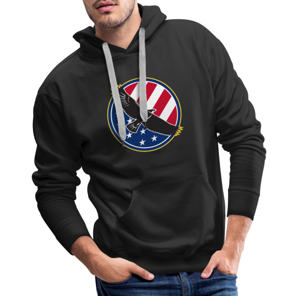 Top Notch Tops eagle hoodies focus on functionality and are ideal for various activities such as jogging, working out at the gym, or just lounging around. The lightweight fabric ensures breathability, allowing for optimal comfort and ease of movement during your workouts or daily routines - black.